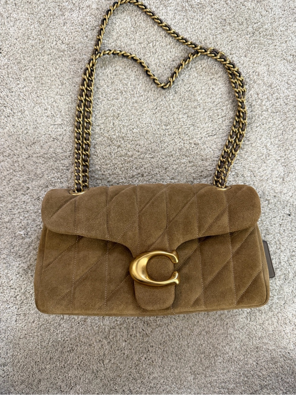 COACH quilted tabby shoulder bag 26 * Cedar